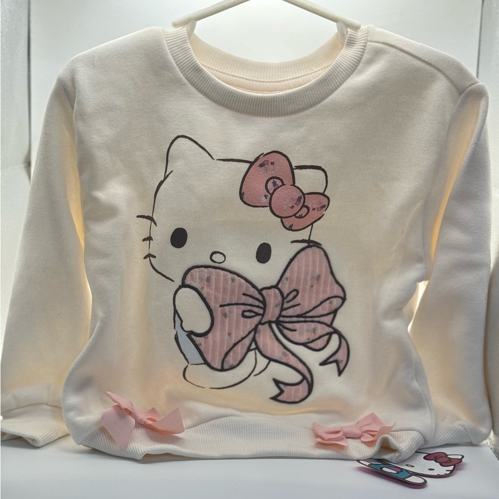 NWT Hello Kitty Sanrio Pink Bow Sweatshirt – Girls 2T